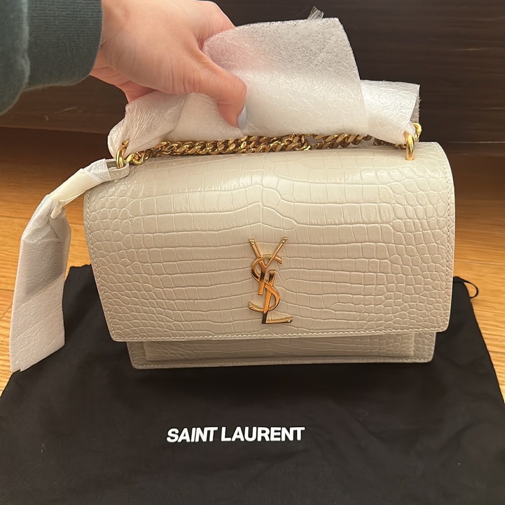 Saint Laurent sunset medium croc print Brand new with tags
